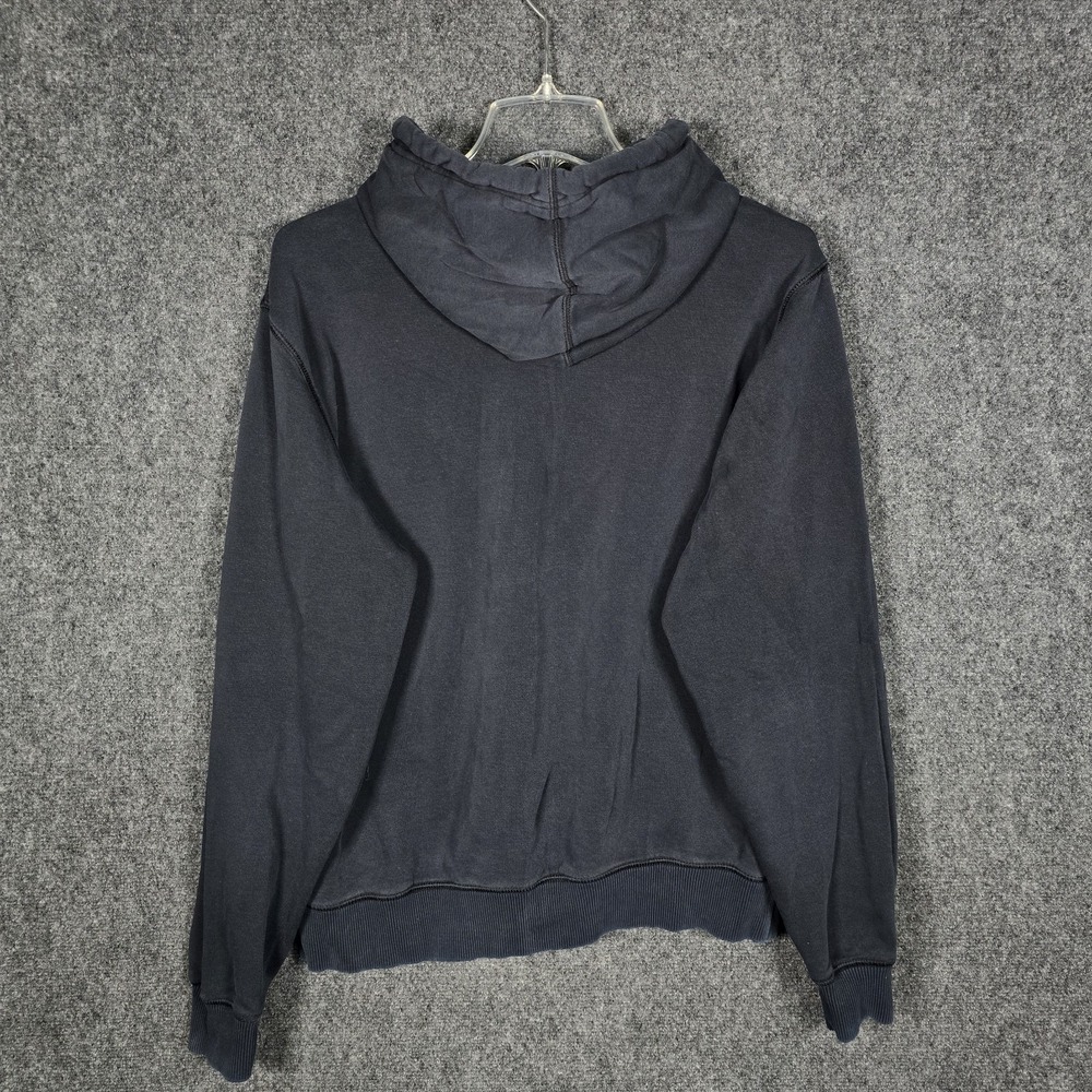 VTG Y2K Nike Hoodie Mens Medium Black Embroidered Logo Spell Out Athletic Dept - Picture 8 of 8